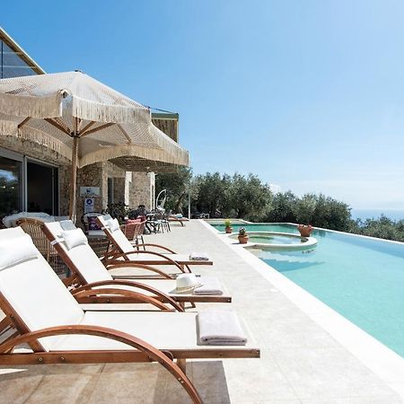 Summerwine Luxury Villa Sea View Private Pool Spartylas エクステリア 写真