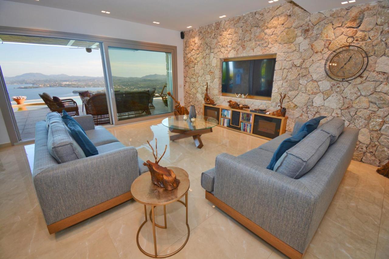 Summerwine Luxury Villa Sea View Private Pool Spartylas エクステリア 写真