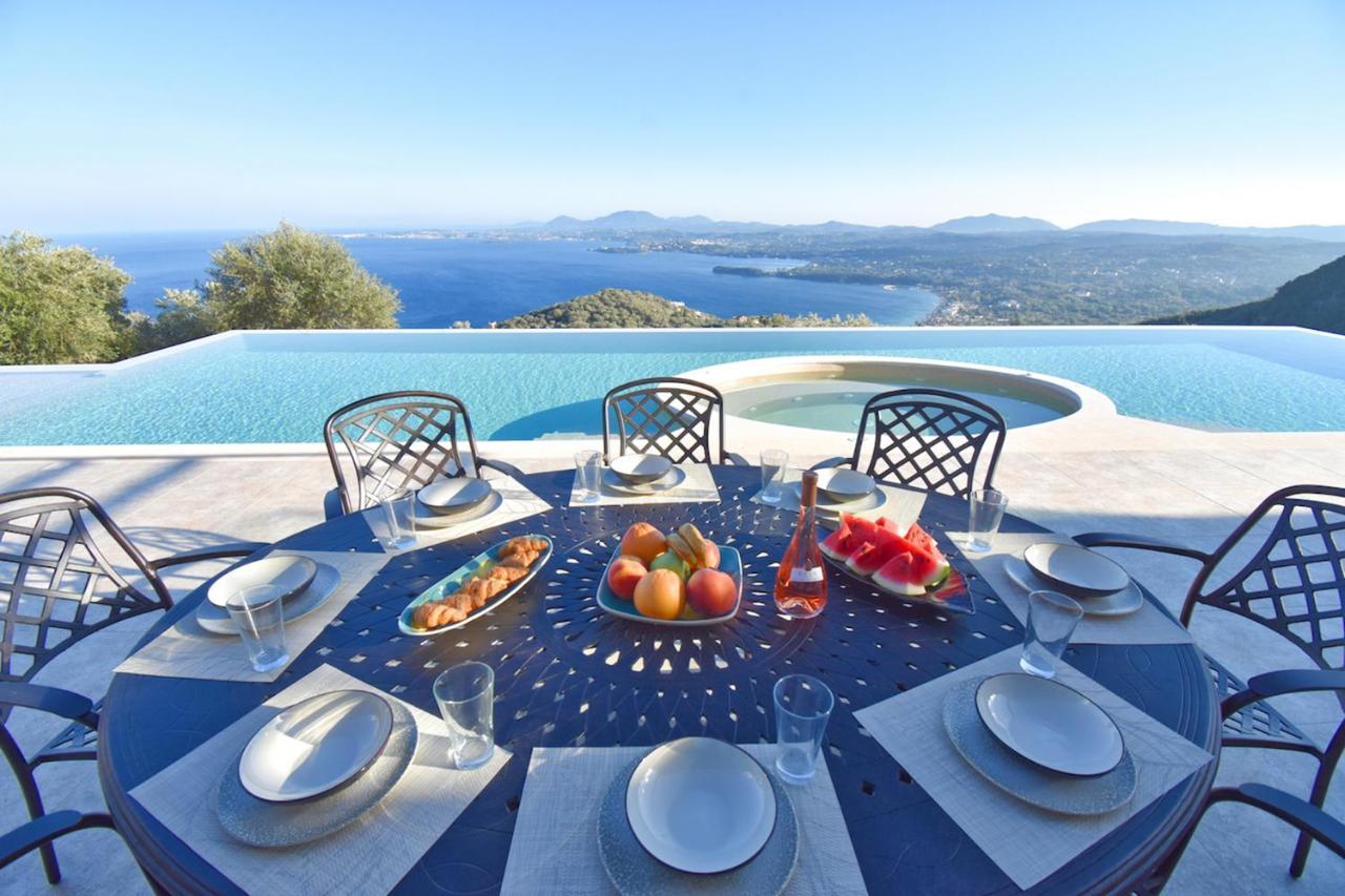 Summerwine Luxury Villa Sea View Private Pool Spartylas エクステリア 写真