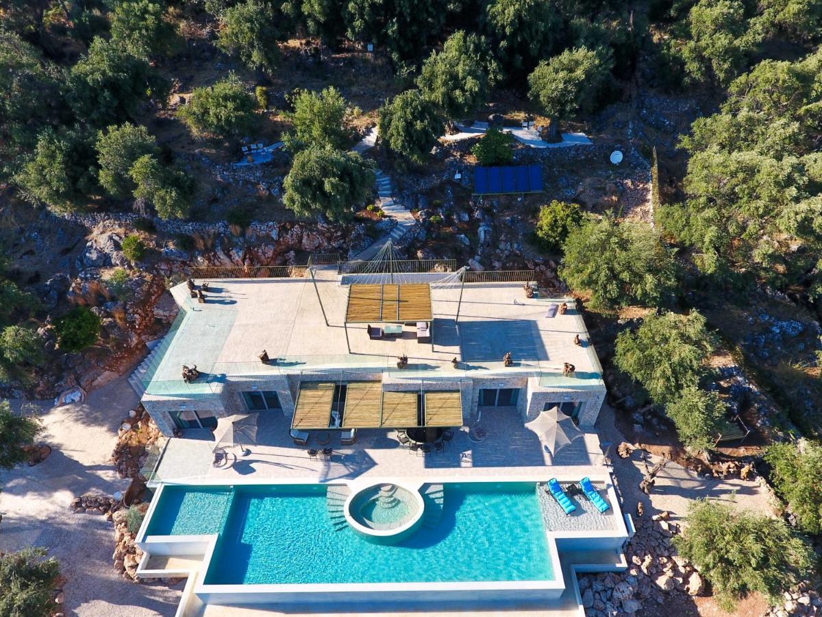 Summerwine Luxury Villa Sea View Private Pool Spartylas エクステリア 写真