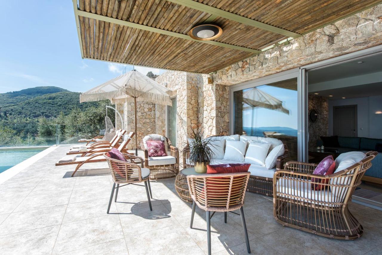 Summerwine Luxury Villa Sea View Private Pool Spartylas エクステリア 写真