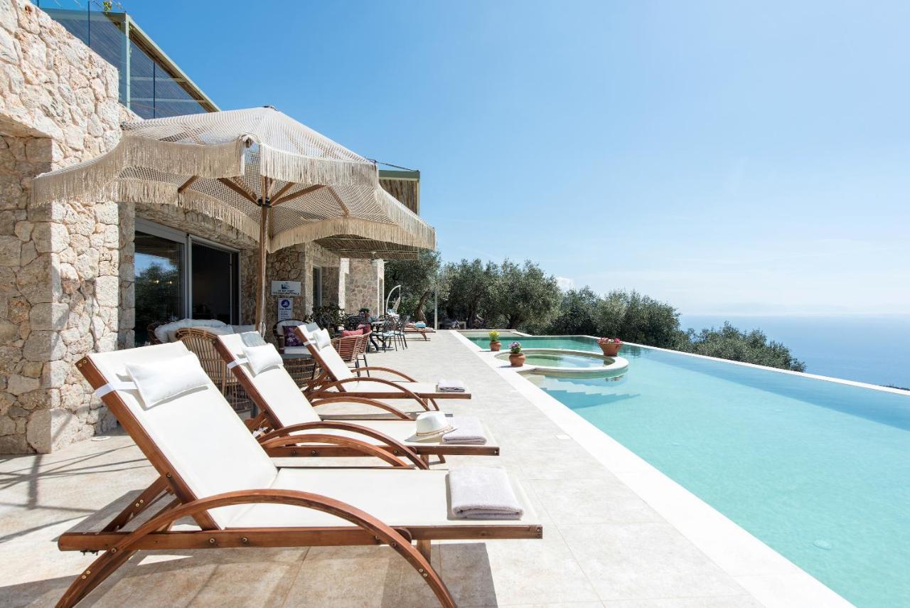 Summerwine Luxury Villa Sea View Private Pool Spartylas エクステリア 写真