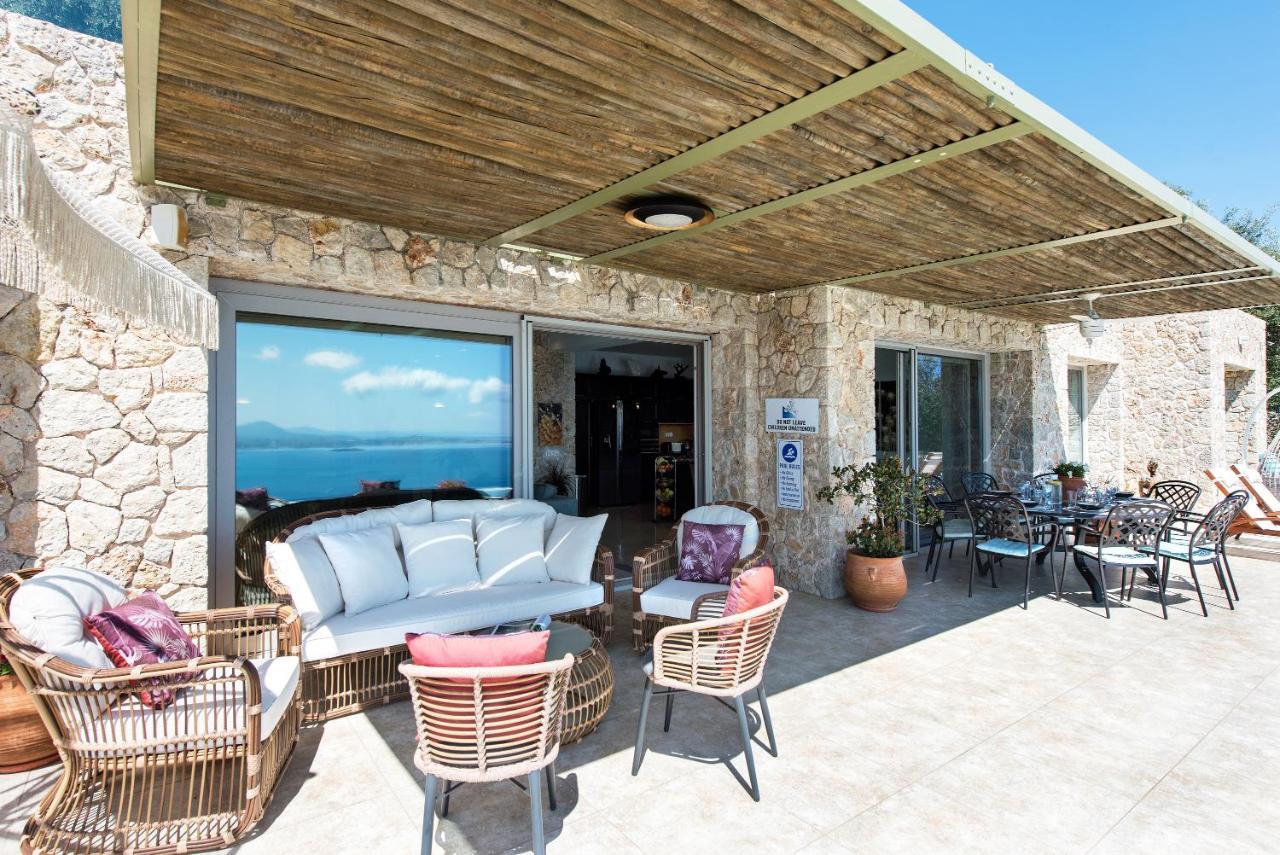 Summerwine Luxury Villa Sea View Private Pool Spartylas エクステリア 写真