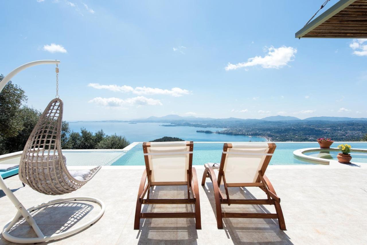 Summerwine Luxury Villa Sea View Private Pool Spartylas エクステリア 写真