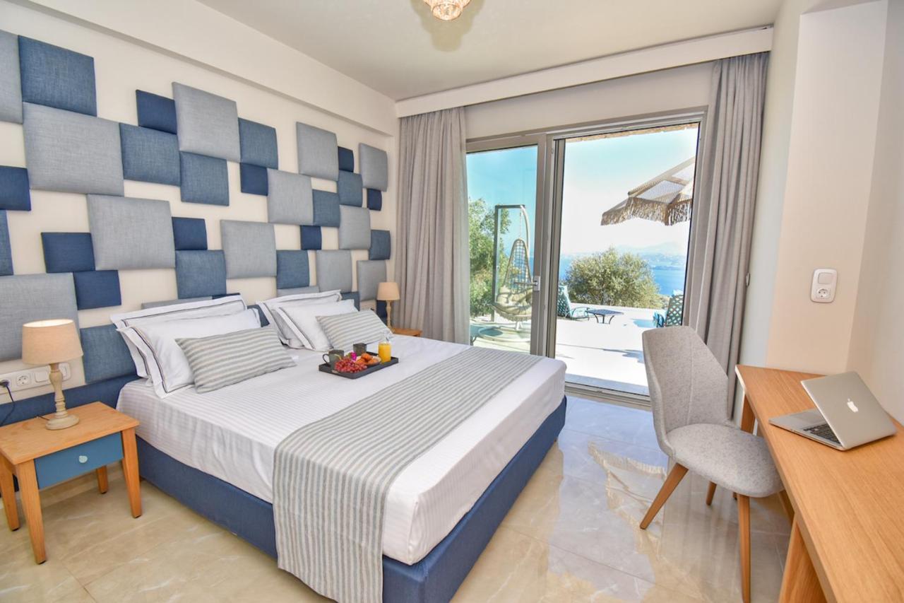 Summerwine Luxury Villa Sea View Private Pool Spartylas エクステリア 写真