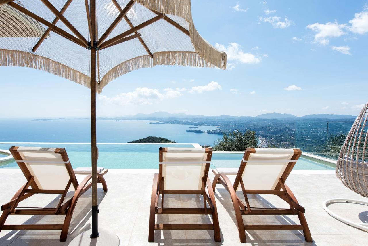Summerwine Luxury Villa Sea View Private Pool Spartylas エクステリア 写真
