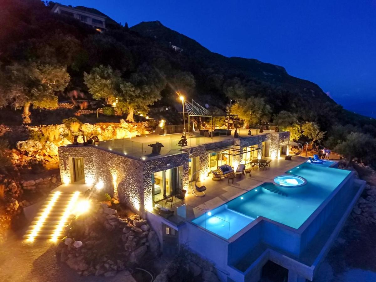Summerwine Luxury Villa Sea View Private Pool Spartylas エクステリア 写真